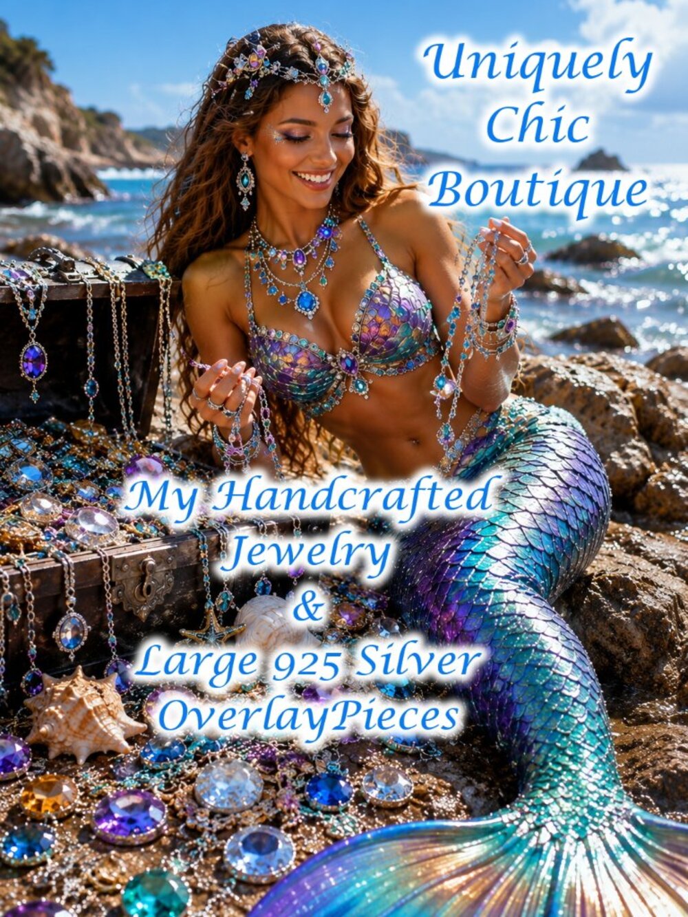 My Handcrafted Gemstone Jewelry & Large 925 Silver Overlay Pieces Free Gifts!
